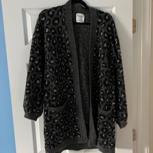 Cozy Leopard Print Cardigan